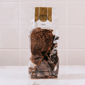 Tostas de pão de centeio de massa mãe