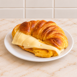Croissant brioche com queijo