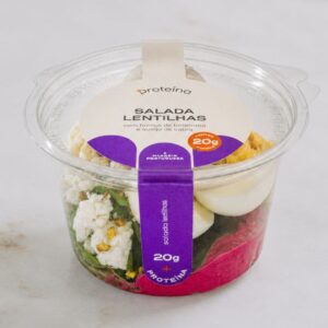 Salada + Proteína de lentilhas e queijo cabra